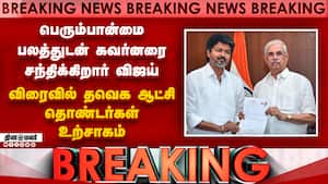 பெரும்பான்மை பலத்துடன் கவர்னரை சந்திக்கிறார் விஜய்: தமிழகத்தில் உச்சகட்ட பரபரப்பு
