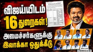 அமைச்சர்கள் கவனிக்கும் துறைகள்; முழு விவரம் Tvk 