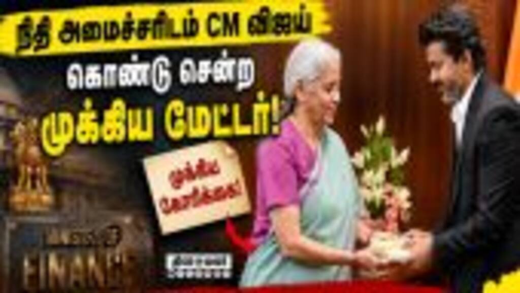 முதலில் நிதி கேட்டது எதற்கு தெரியுமா? | Nirmala Sitharaman | CM Vijay | Vijay Delhi Meeting