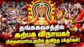 கோயில் திருக்குளத்தில் தீர்த்தவாரி உற்சவம் | Pillayarpatti | Pillayarpatti Vinayagar Temble | Chathu