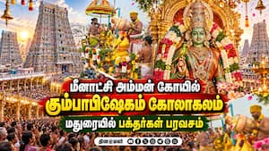 மீனாட்சி சுந்தரேஸ்வரர் கோயில் கோபுர கலசங்களுக்கு கும்பாபிஷேகம்: பக்தர்கள் பரவசம்
