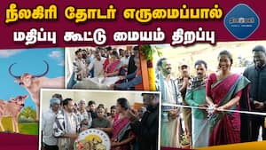 ‛நெர்ஷ்ரோவ்' மையம் நீலகிரி கலெக்டர் லட்சுமி பவ்யா தண்ணீரூ திறந்து வைப்பு  NERSHROF  Toda Buffalo