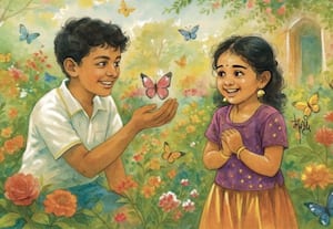 பிங்க் கலர் பட்டாம்பூச்சி!