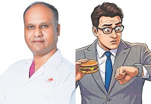 பரபரப்பான வேலை... நடுவில் கொஞ்சம் உணவு... என்ன பிரச்னை?
